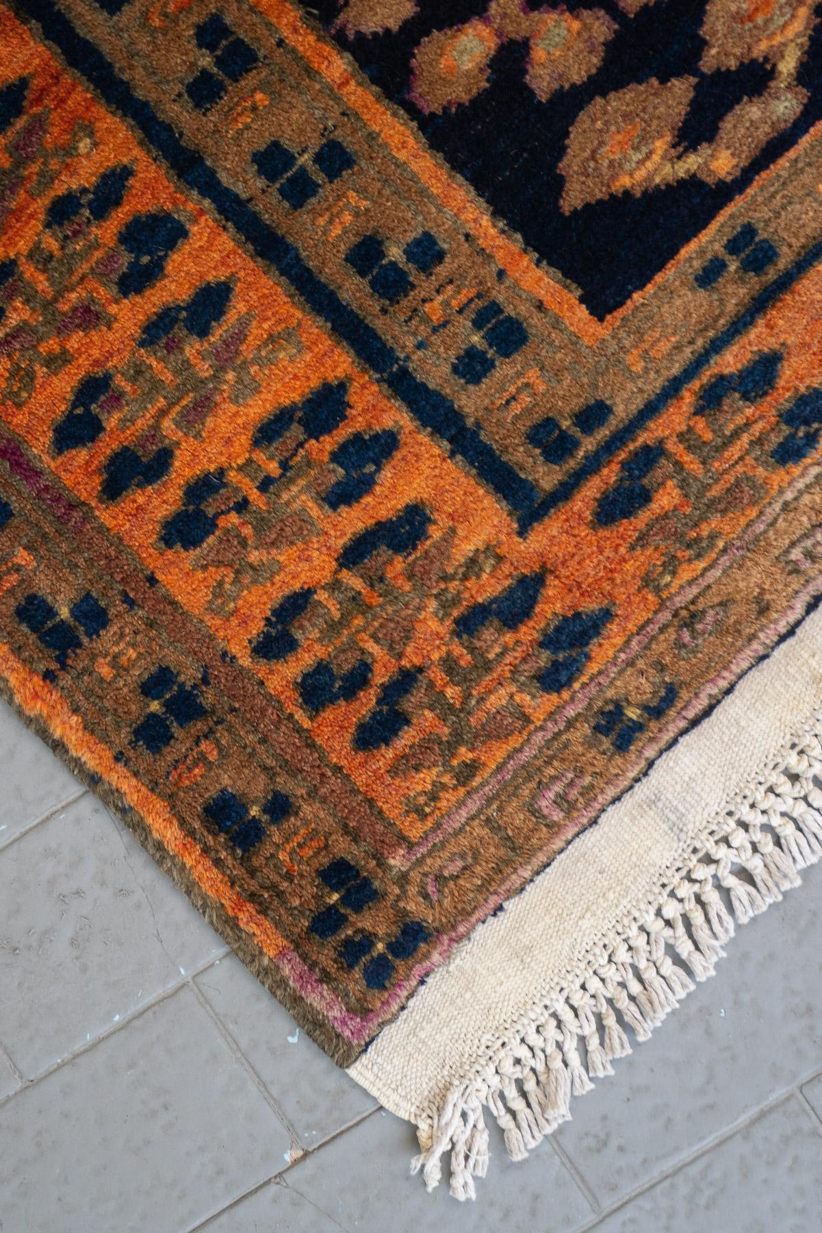 Antique Taleghan double Tree of Life Carpet