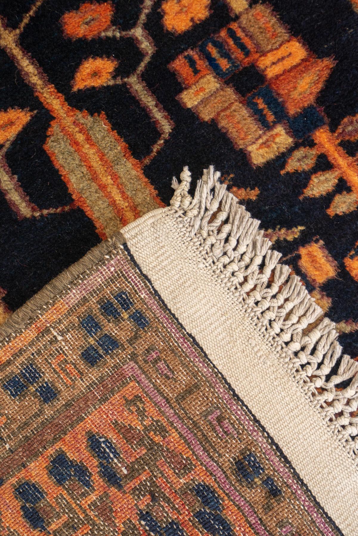 Antique Taleghan double Tree of Life Carpet
