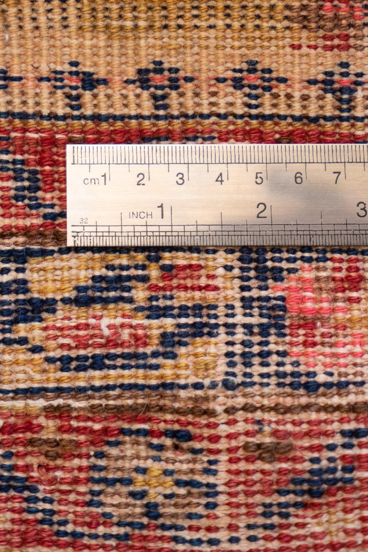 RCA391 Antique Afshar Sirjan Rose Bushes Carpet 6