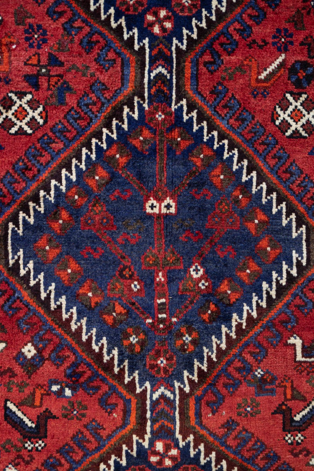 RCA445 Antique Sheshboluki Qashqai Rug 6