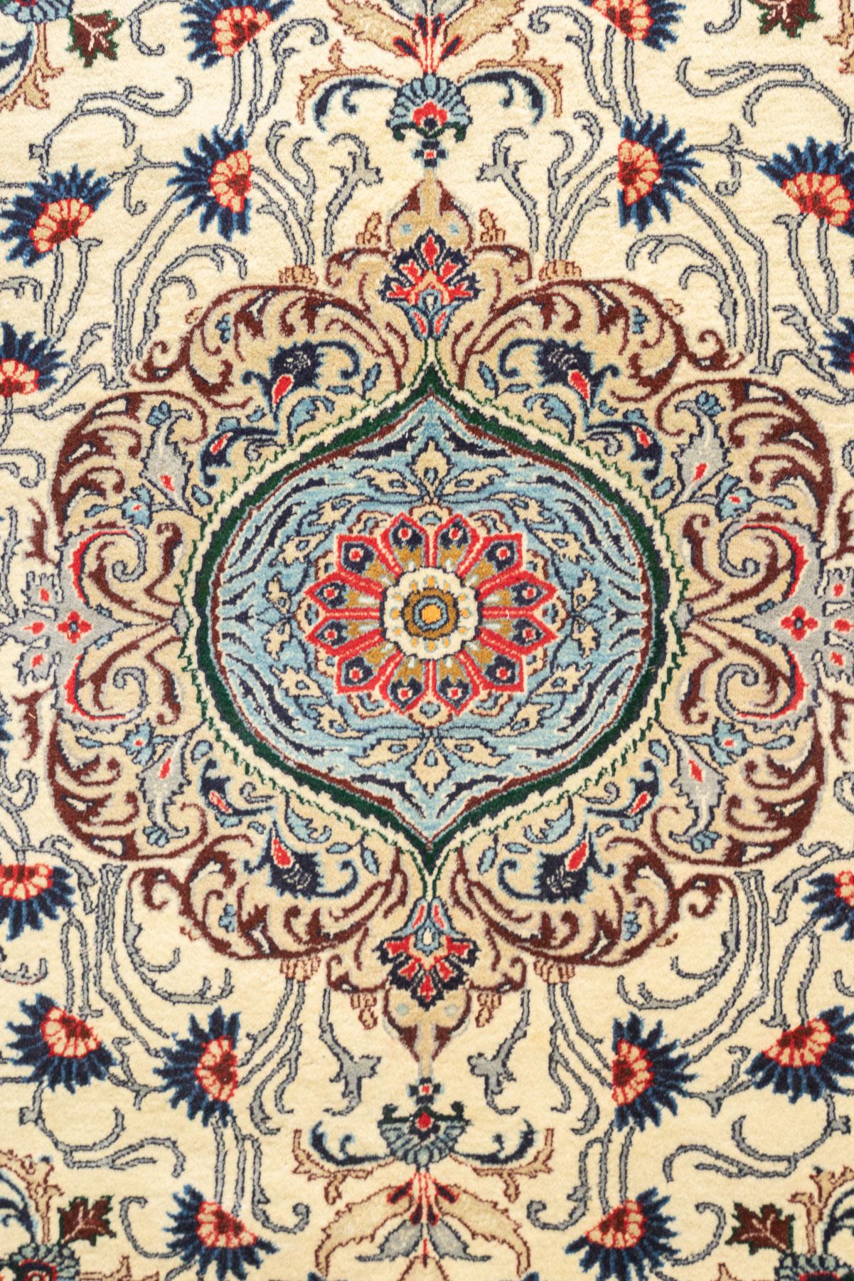 RCA480 Fine Mashhad Winged Horse Medallion Persian Rug 5