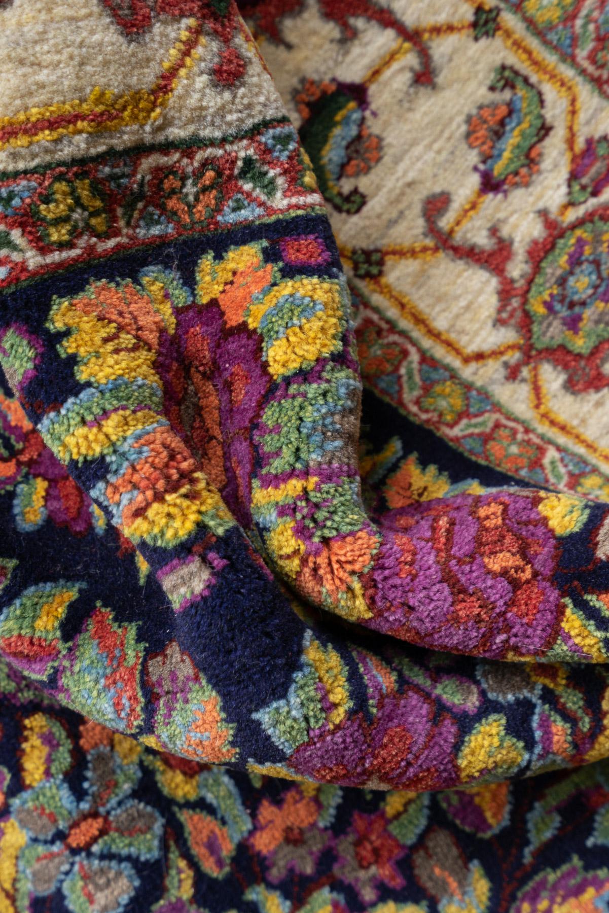RCA507 Contemporary Fine Sanneh Moshiri Gol Farang Persian Rug 8