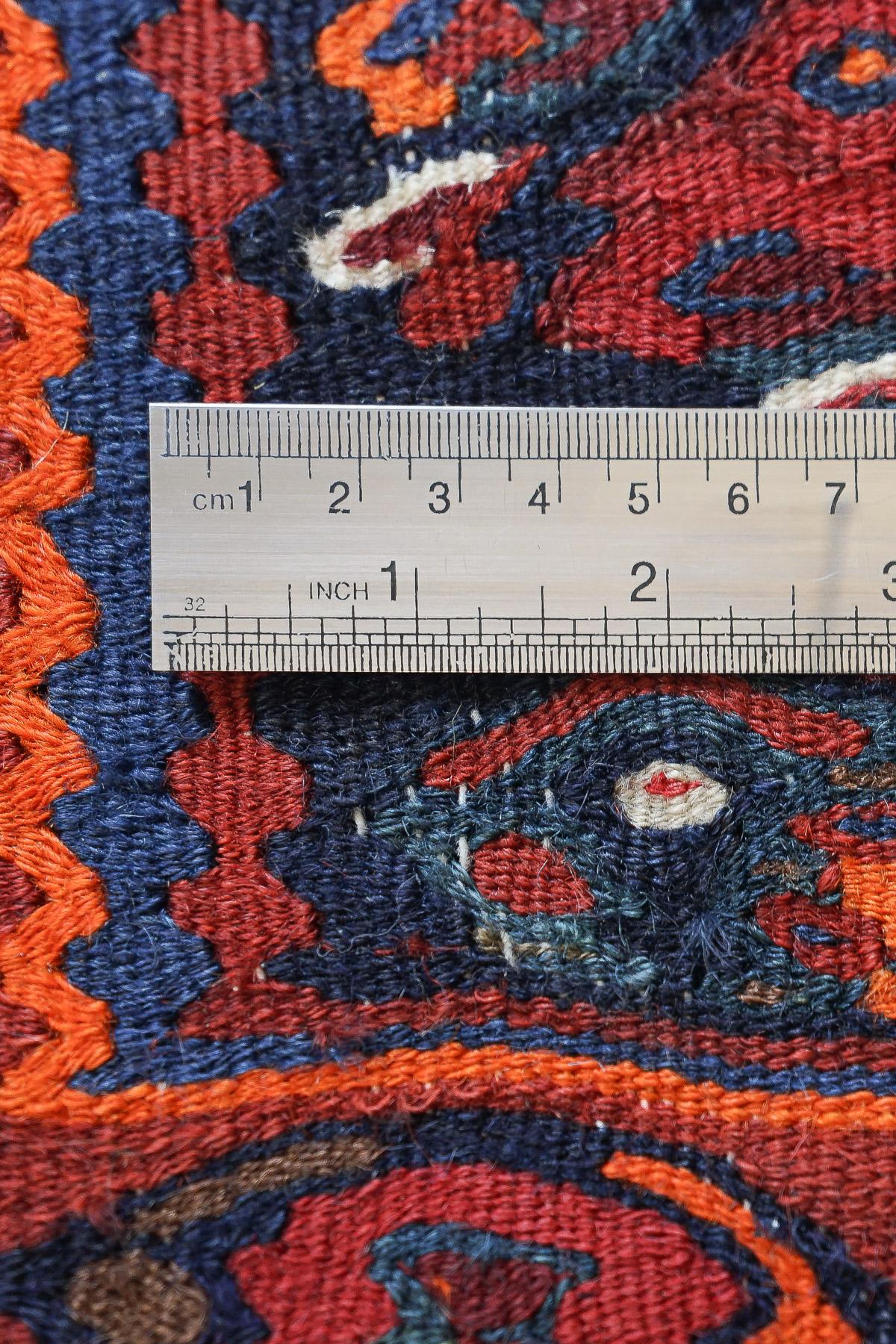 RK202 Semi Antique Sanneh Triple Toranj Kilim 1