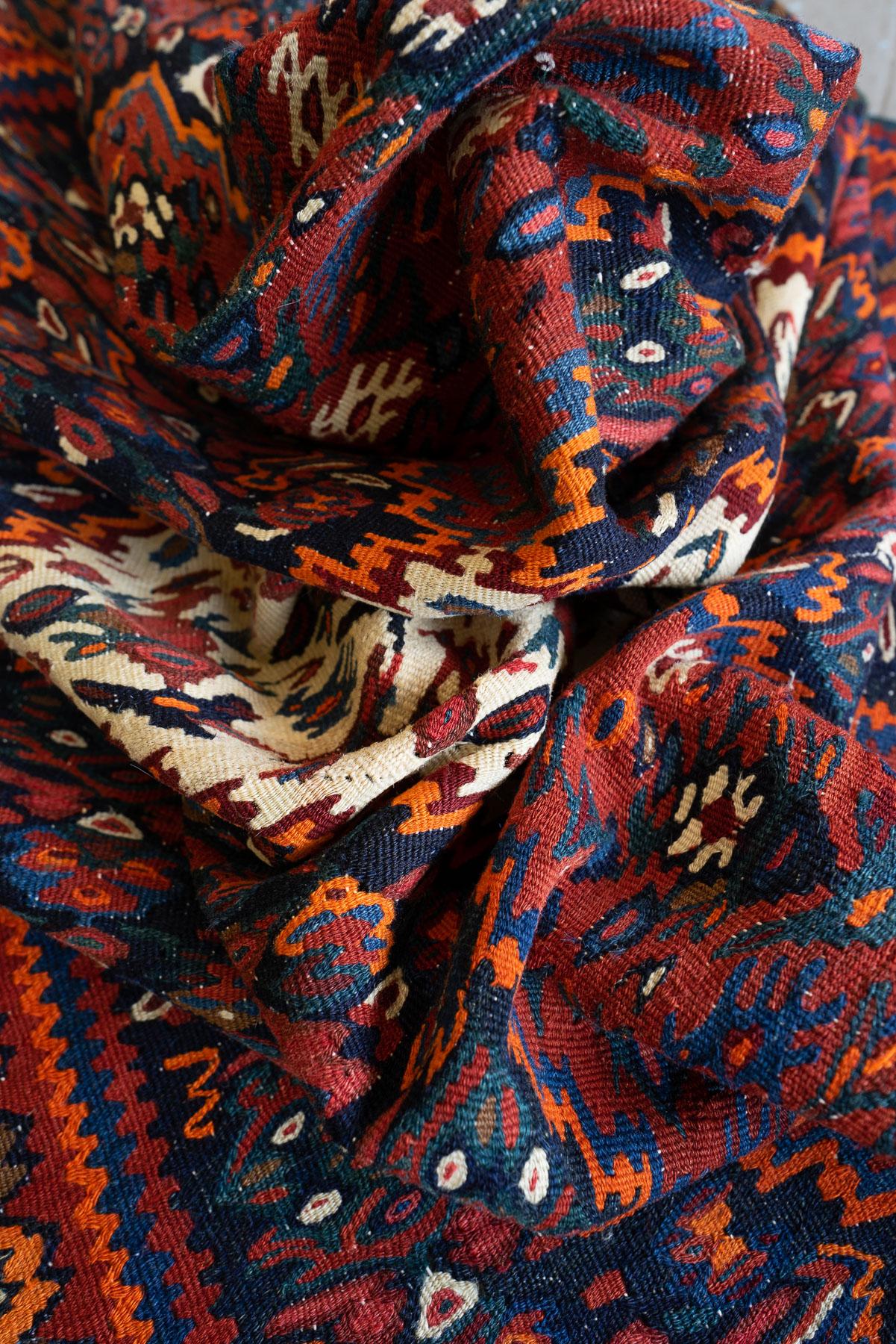 RK202 Semi Antique Sanneh Triple Toranj Kilim 7