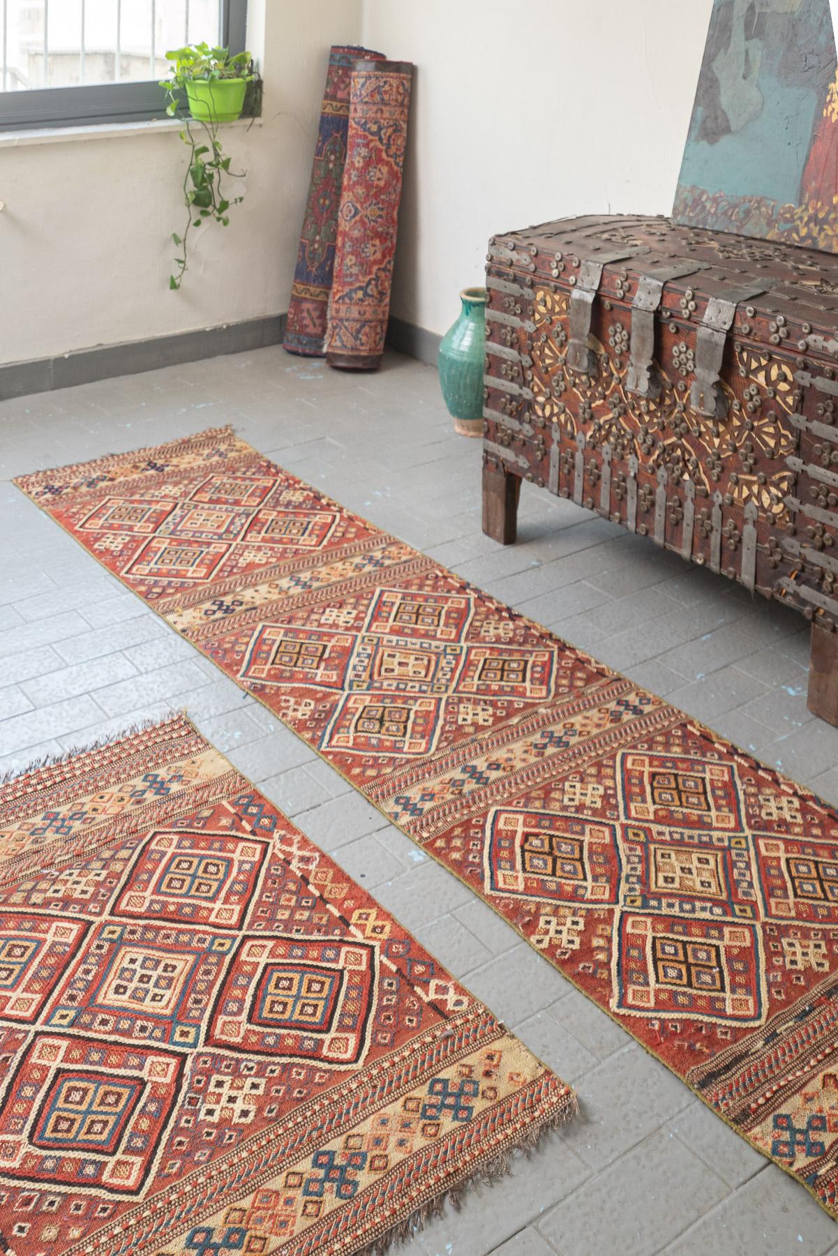 RK222 Antique Shahsavan Soumak Runner 2