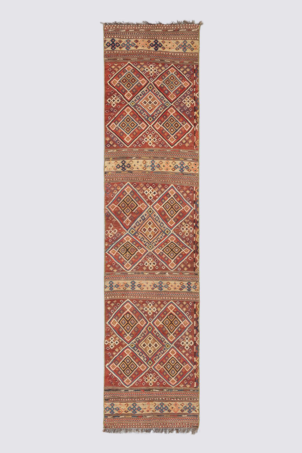 Antique Shahsavan Soumak Runner
