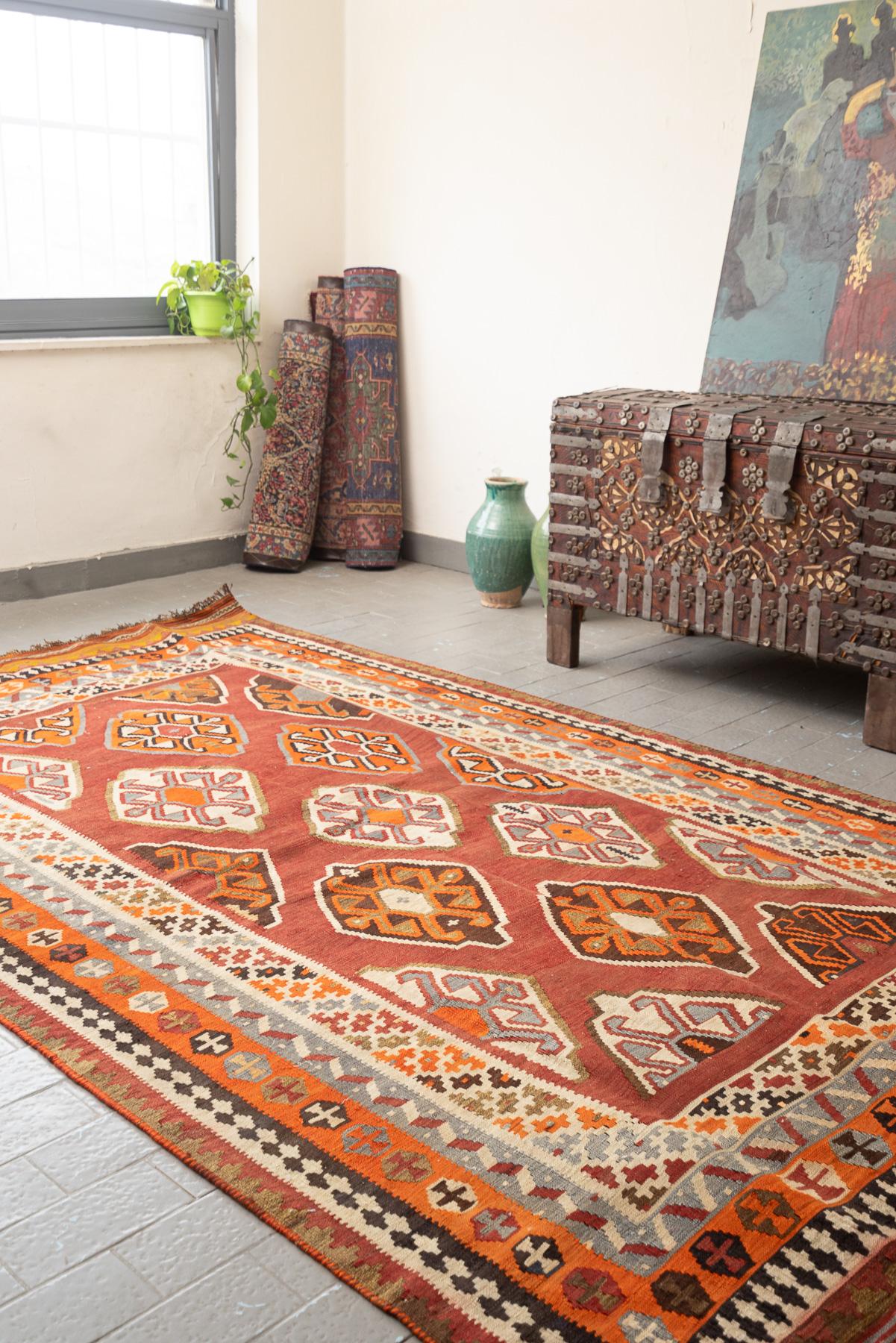 RK227 Qashqai Crab Kilim 5