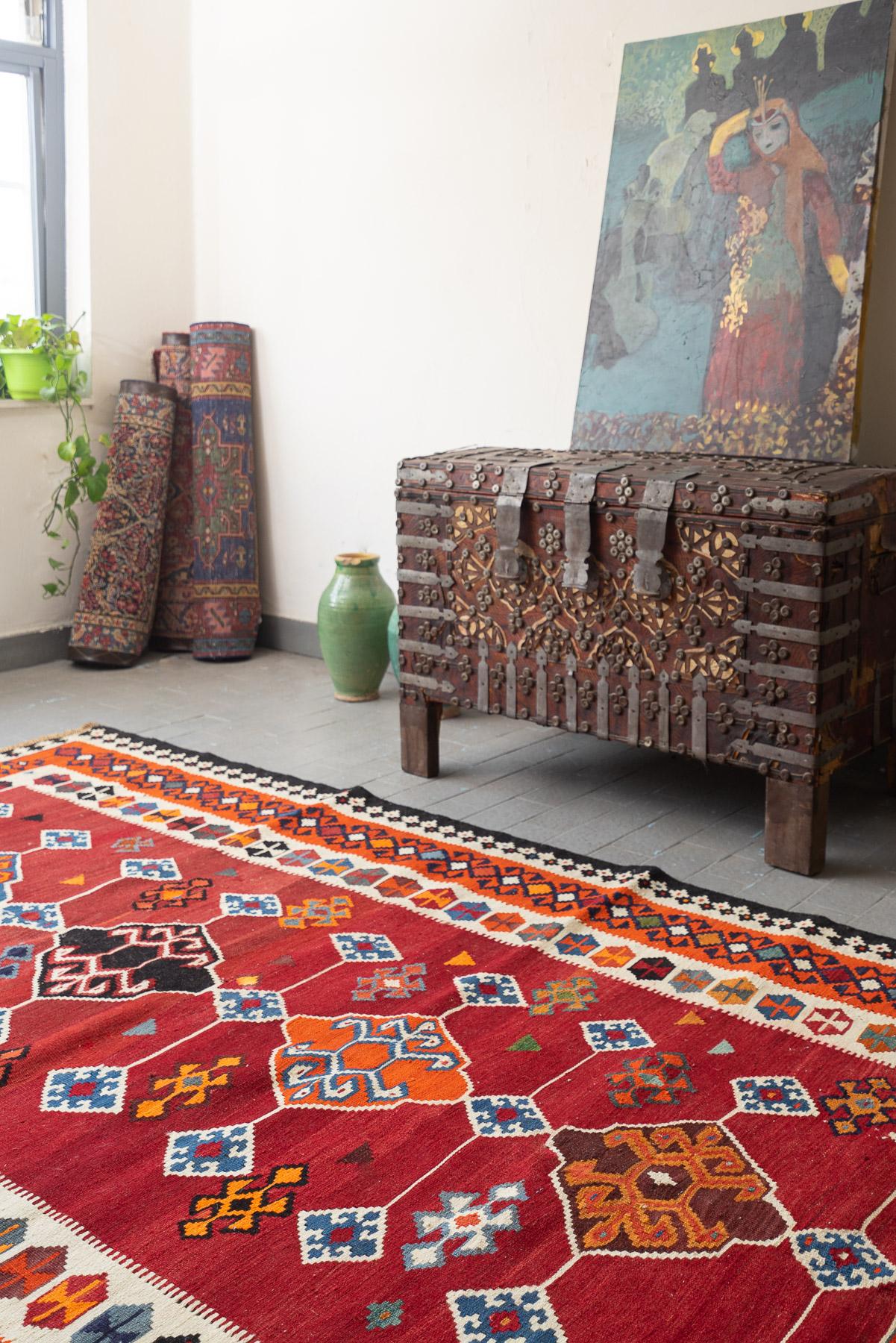 RK229 Qashqai Geometric Kilim 2