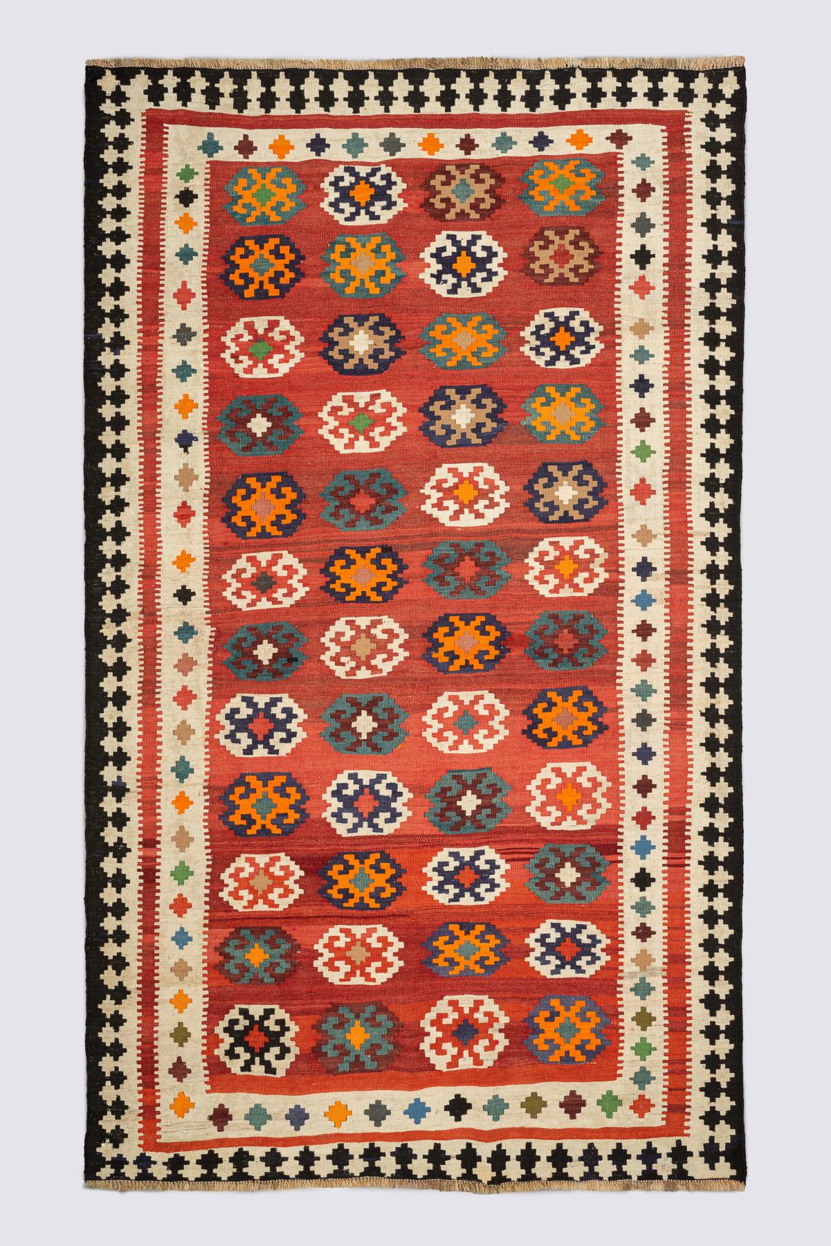 Contemporary Qashqai Stars Kilim