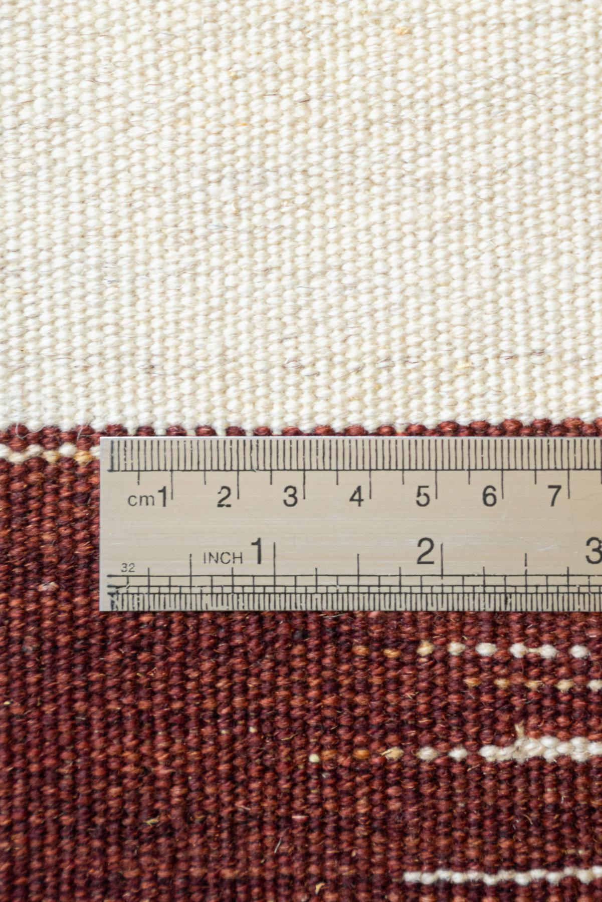 RK249 Contemporary Fine Mazandaran Minimalist Ikut Kilim Runner 4