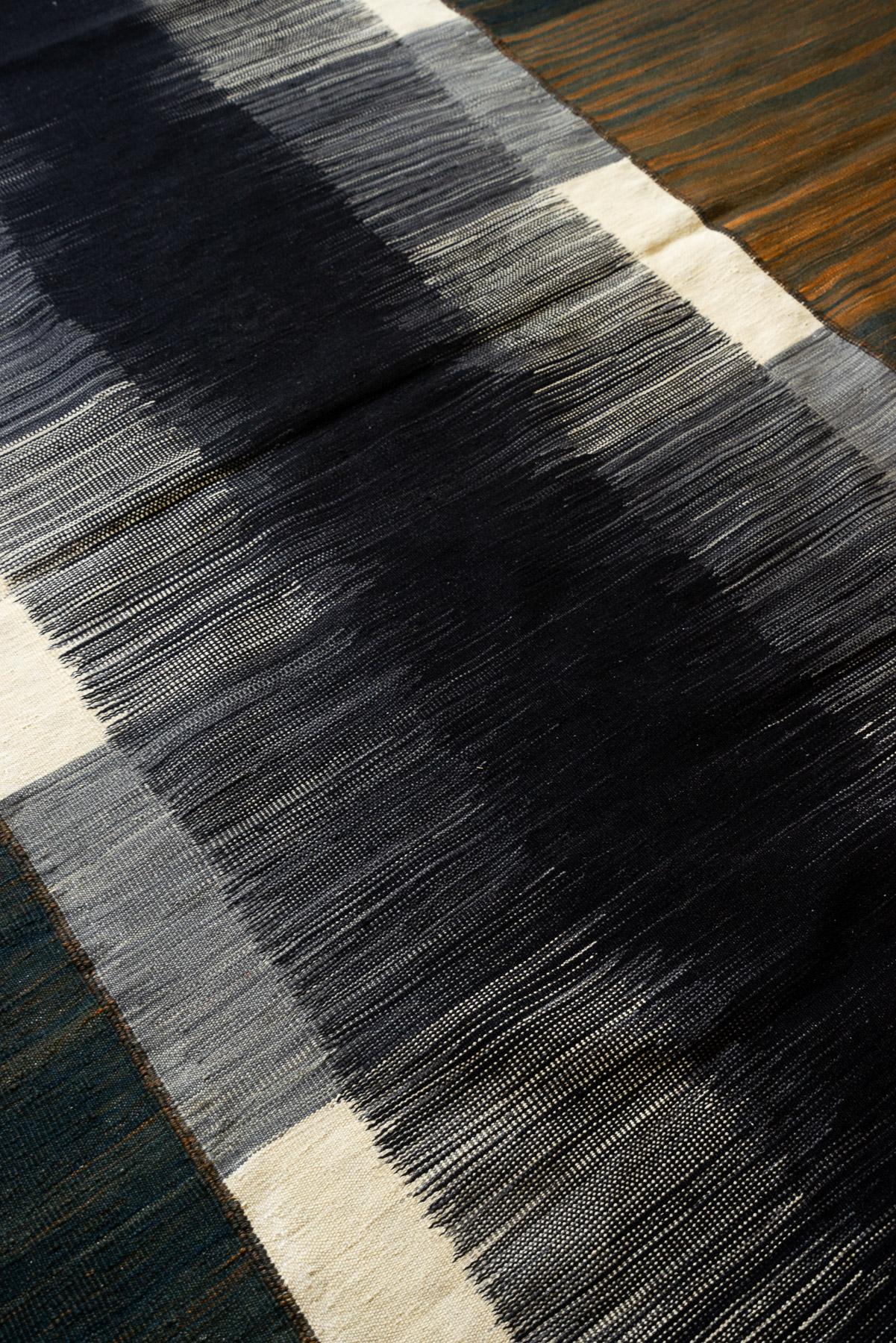 RK251 New Weave Fine Mazandaran Minimalist Ikat Kilim 4