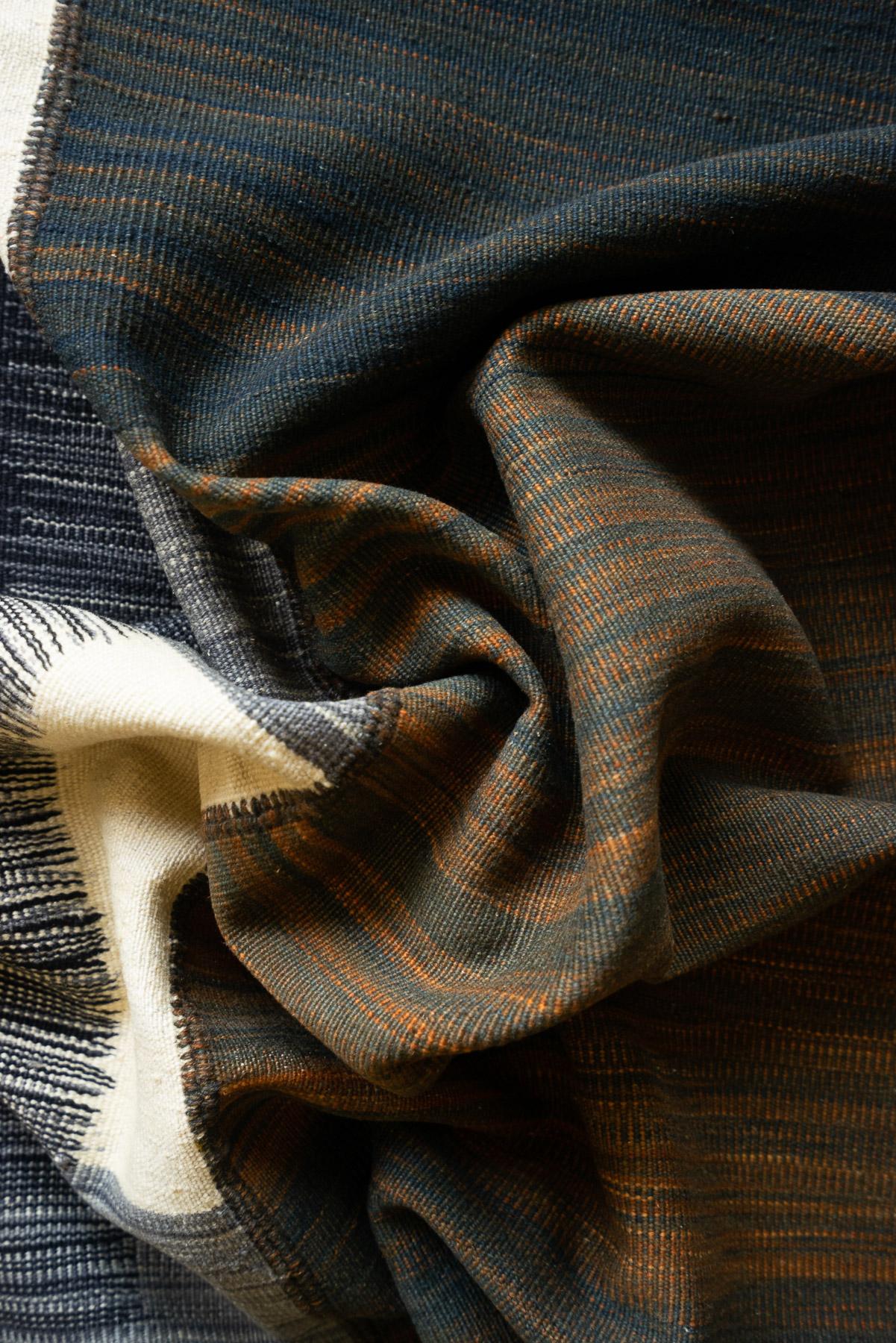RK251 New Weave Fine Mazandaran Minimalist Ikat Kilim 5