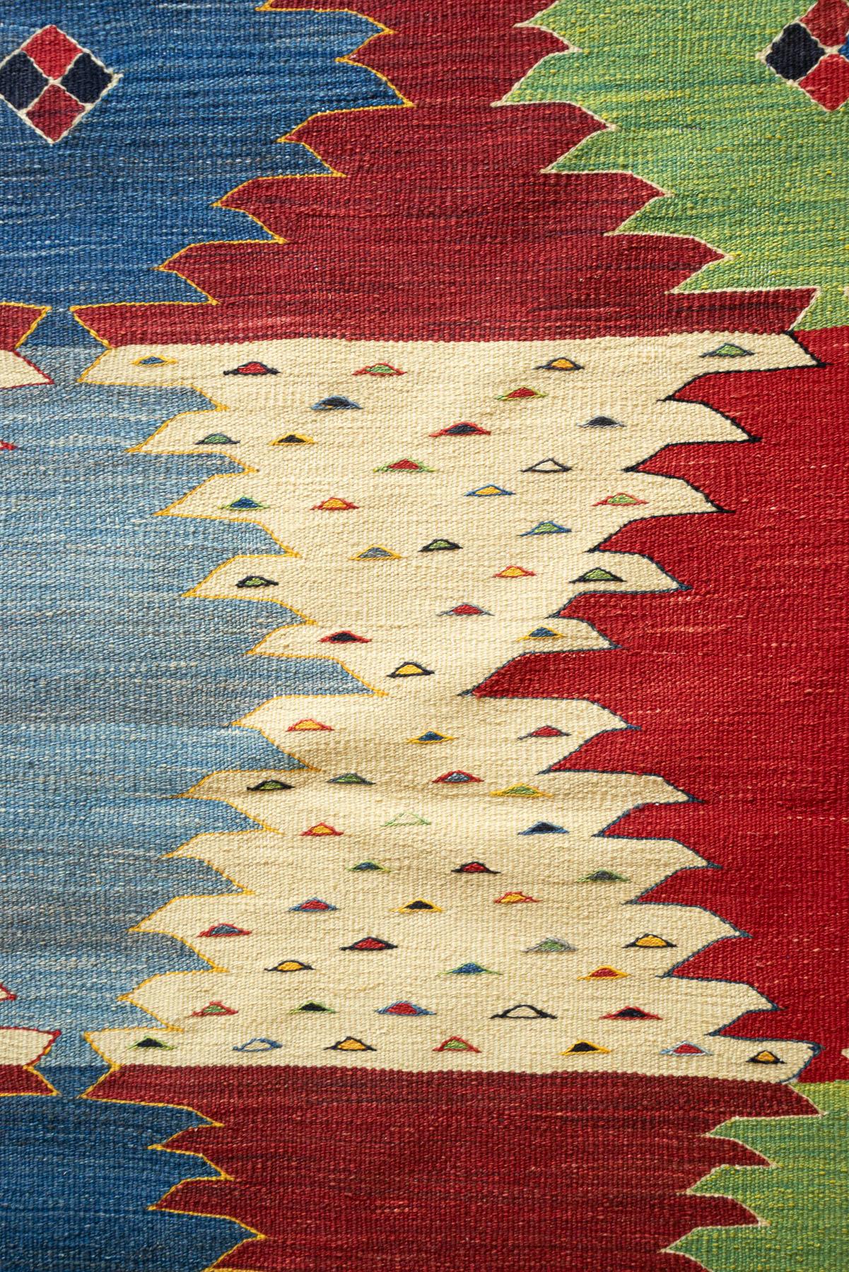 RK252 Contemporary Fine Khalaj Flower Kilim 2 9