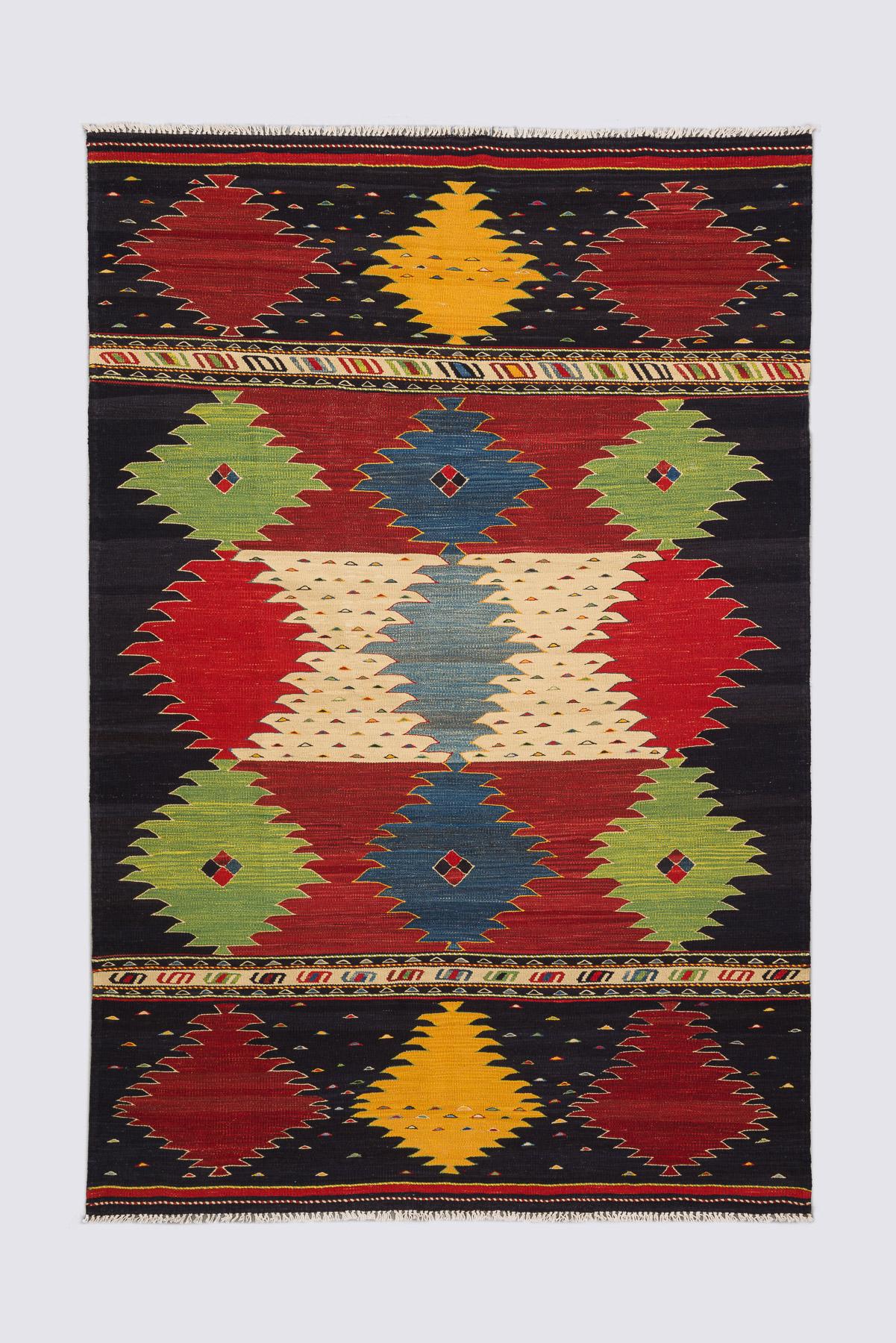 Contemporary Fine Khalaj Flower Kilim 2