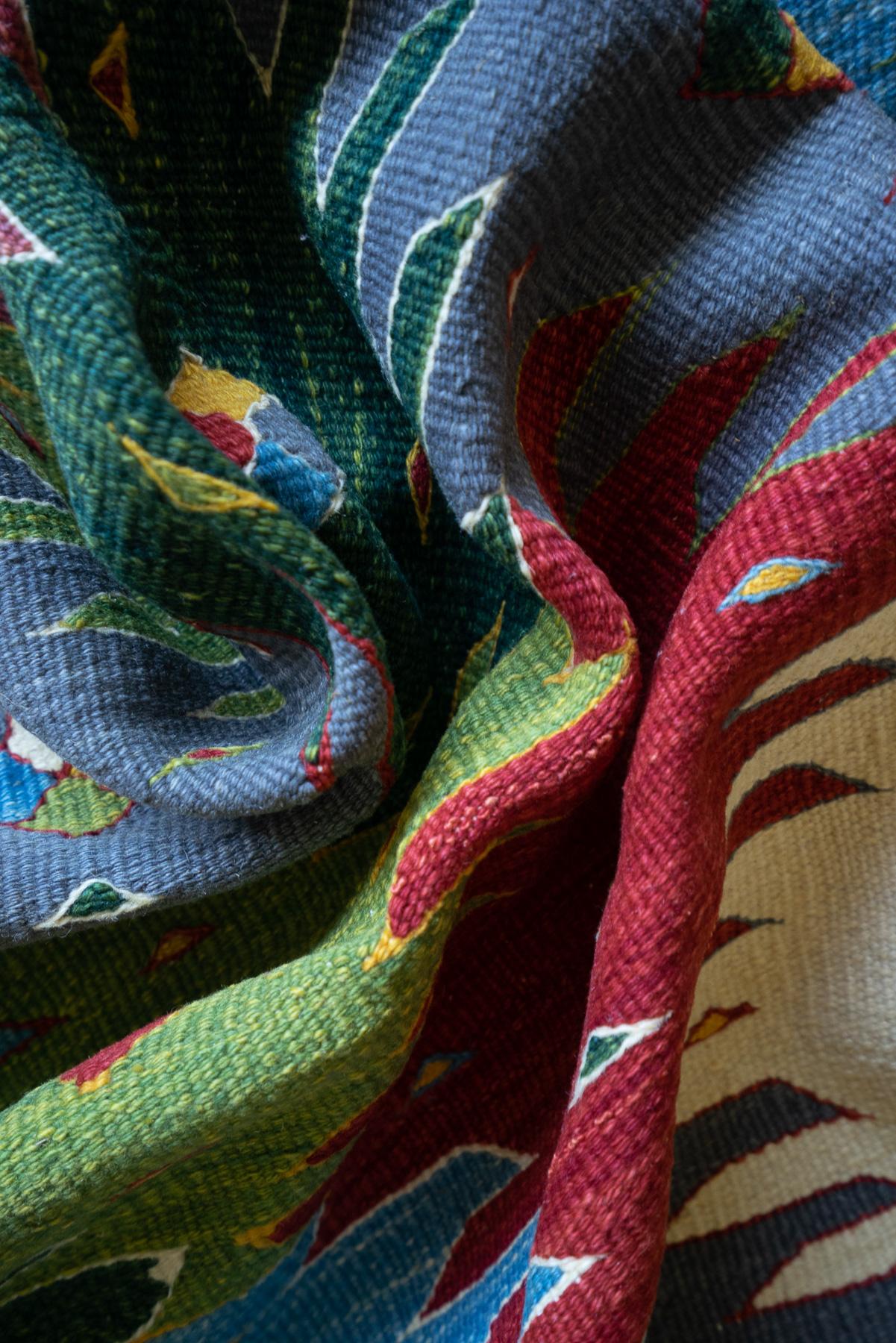 RK253 Contemporary Fine Khalaj Flower Kilim 6
