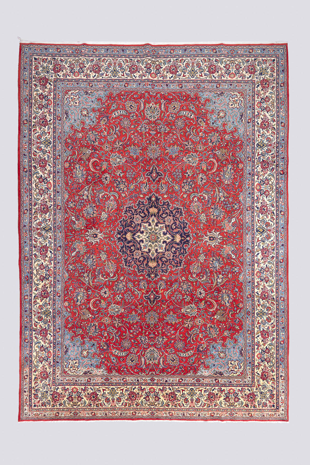 Vintage Fine Sarouk Lachak Toranj Carpet