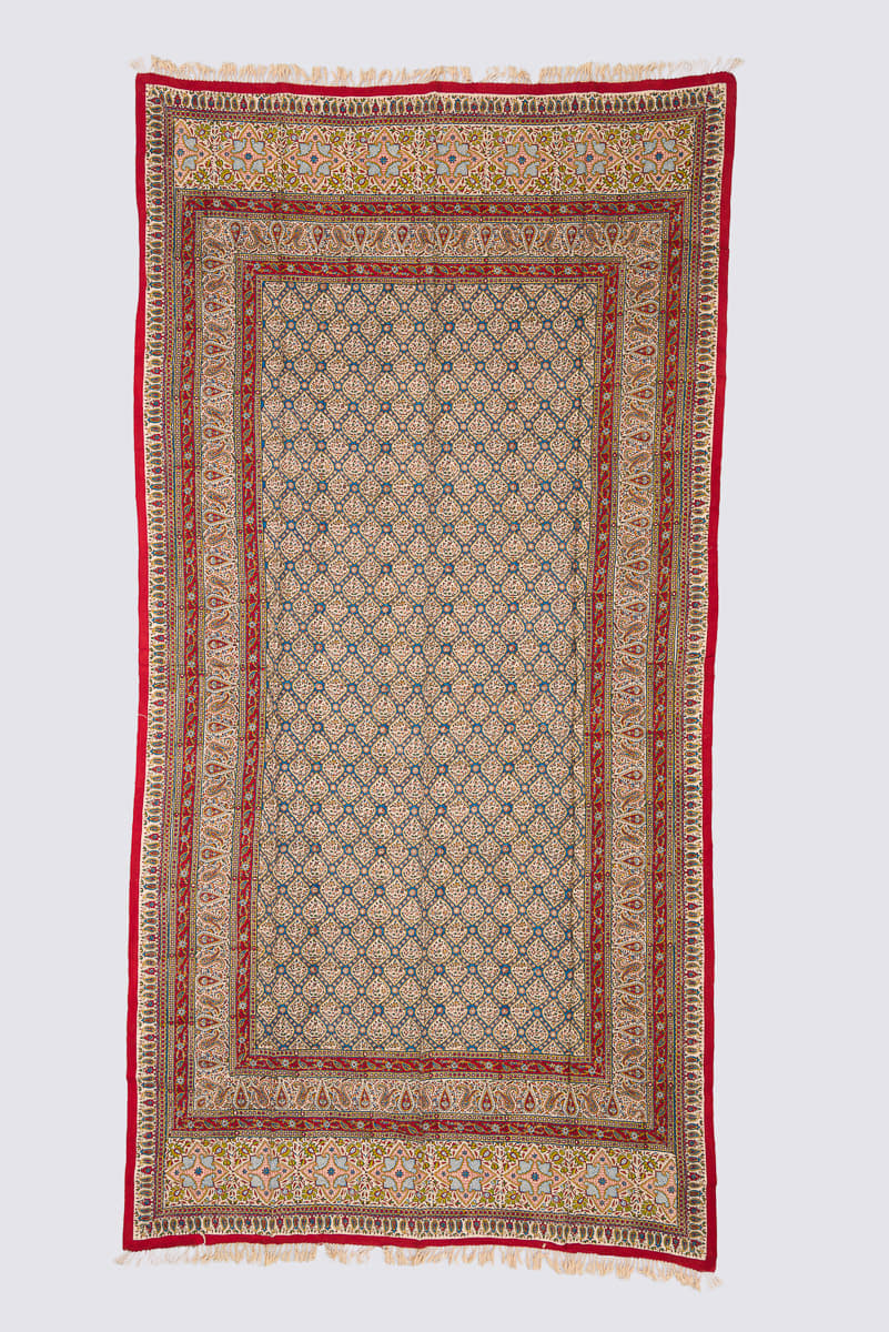 Qalamkar Block print SheikhLotfollah Traditional Colors