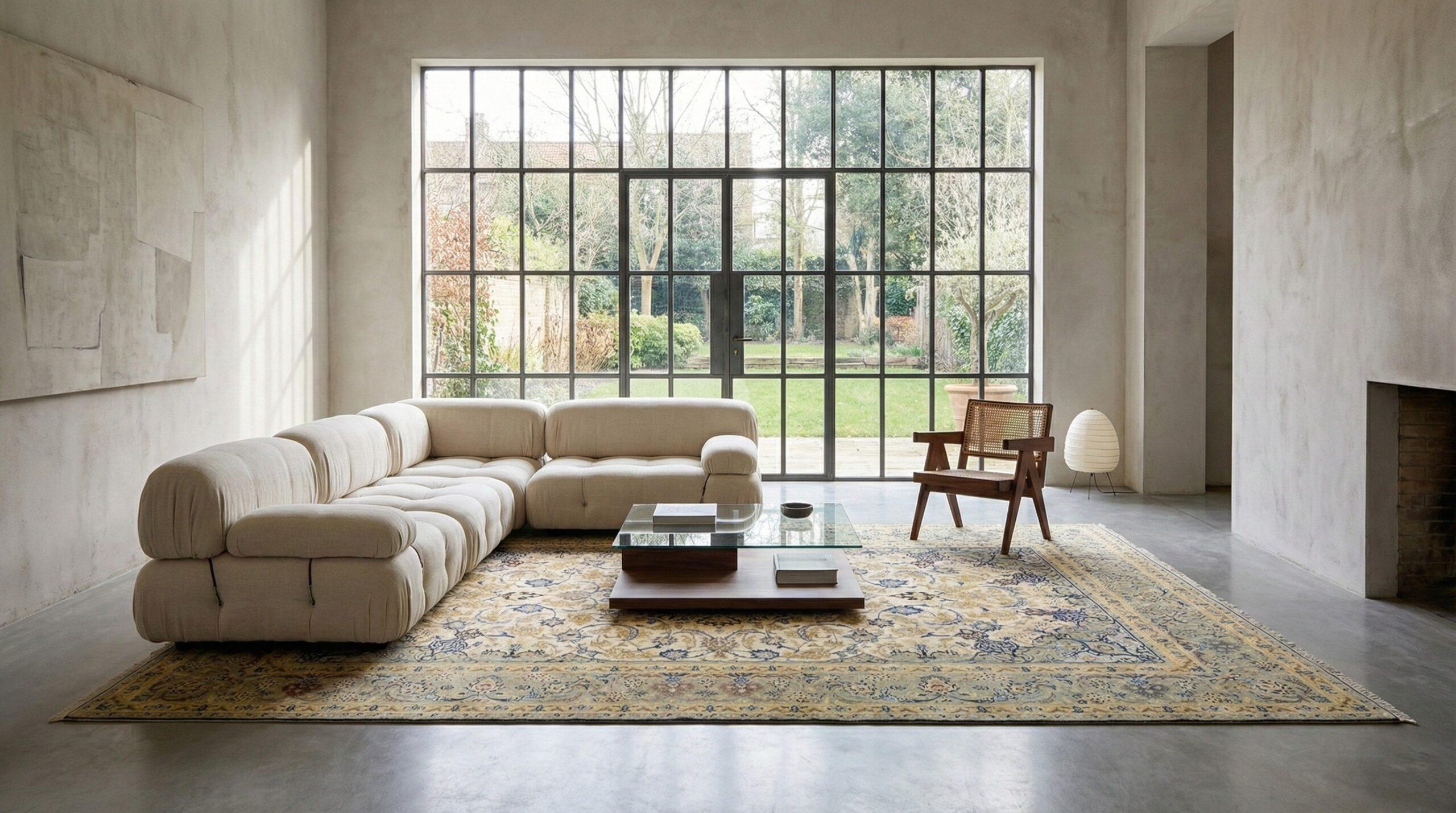 Persian rugs on the floor of the Dyad Artisans gallery in Richmond, Melbourne