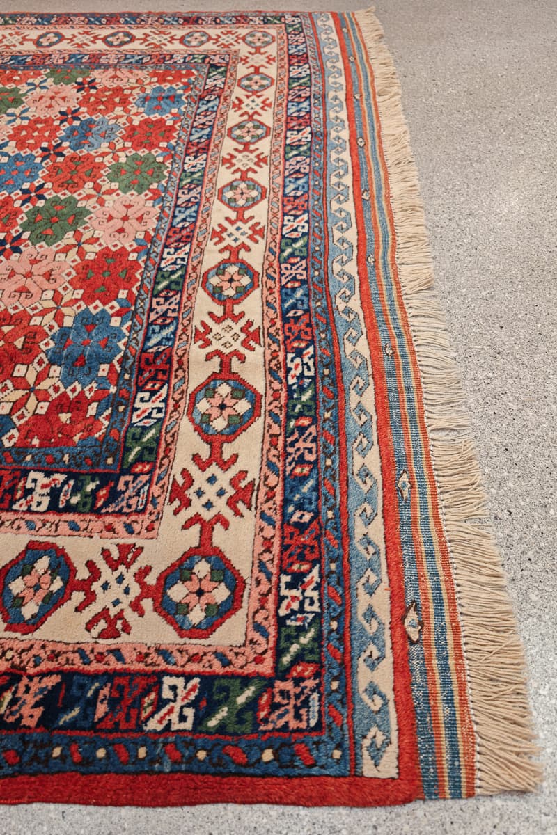 Antique Kuba (Quba) Chichi Rug, Caucasus, c. 1900