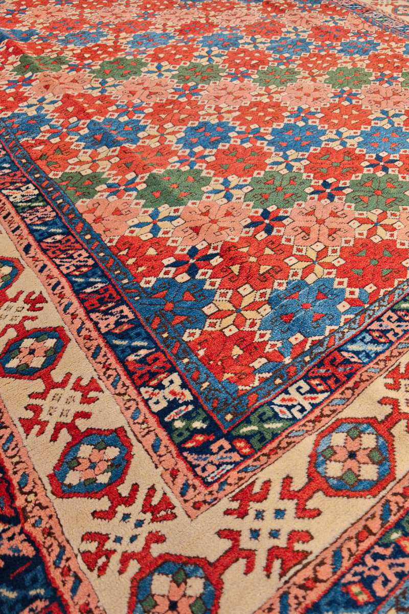 Antique Kuba (Quba) Chichi Rug, Caucasus, c. 1900
