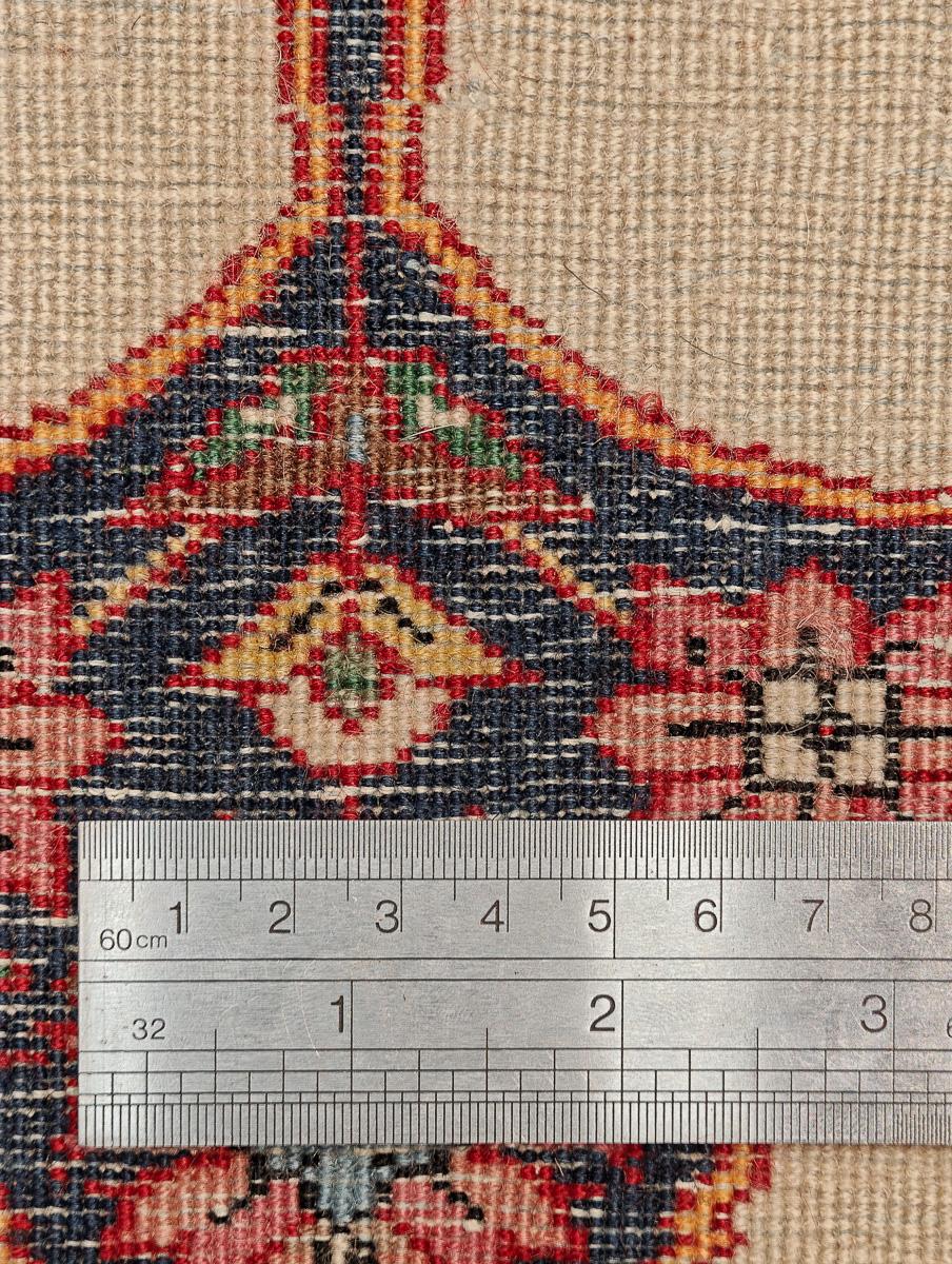 Super Fine Persian Yazd Kerman Rug, Medallion Design, Kork Wool, c. 1940s